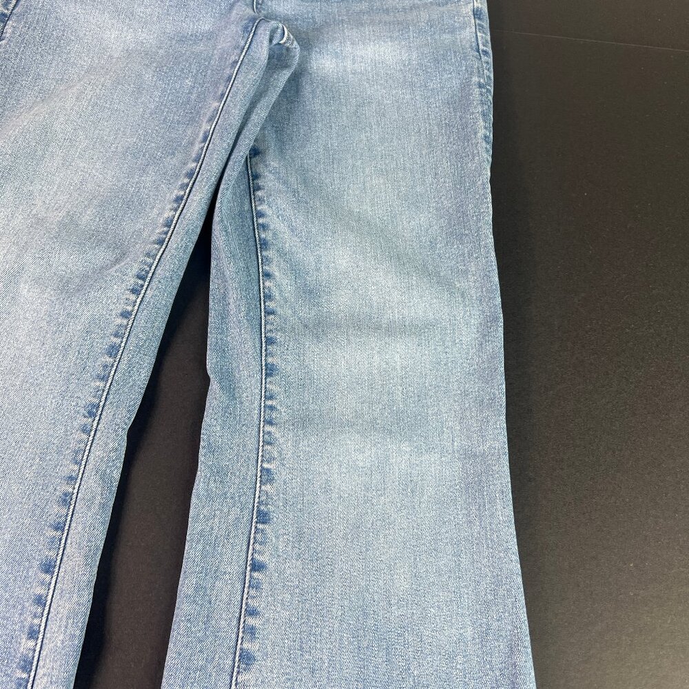 American Eagle Jean Women 26x30* Super High Rise Flare Blue Stretch Denim Tag 2R - Picture 3 of 16